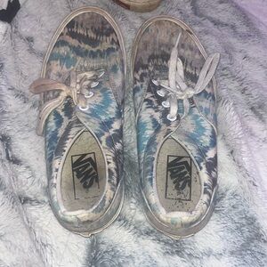 blue tie dye vans